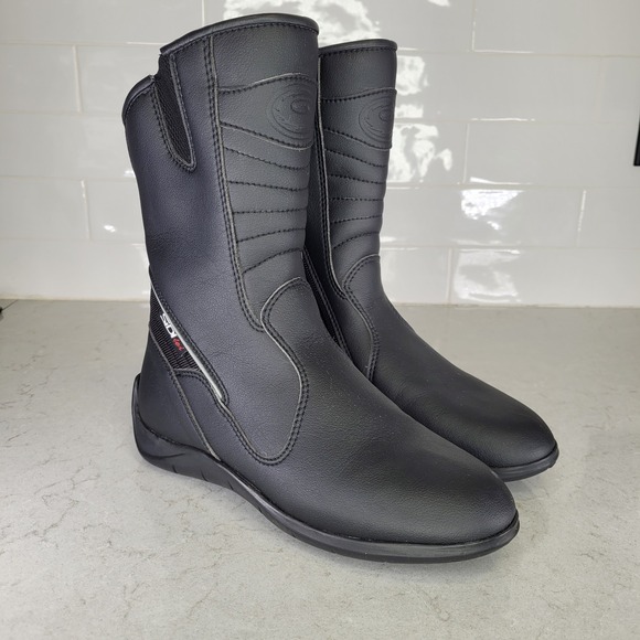Sidi Lei‎ Black Motorcycle Touring Boots Womens Size US 7 - Picture 1 of 10